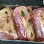 Preparing Beef for the woodoven